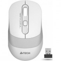 A-4Tech Мышь FStyler FG10 WHITE белый/серый оптическая (2000dpi) беспроводная USB [1147569]