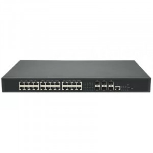 GIGALINK GL-SW-G305-30P Управляемый коммутатор L3 PoE GIGALINK, Stack, 24*1/2.5 Гбит/с PoE (8 портов 802.3BT, 16 портов 802.3at), 6*1/10Гбит/с