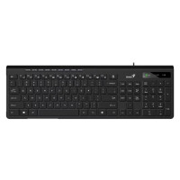 Клавиатура Genius SlimStar 230II, {Черный, проводная, USB, 104 клавиши} [31310048402]