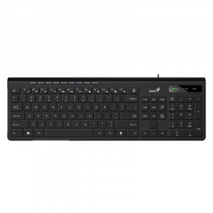 Клавиатура Genius SlimStar 230II, {Черный, проводная, USB, 104 клавиши} [31310048402]