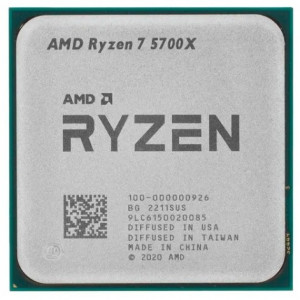 CPU AMD Ryzen 7 5700X OEM (100-000000926) { 3,40GHz, Turbo 4,60GHz, Without Graphics AM4}