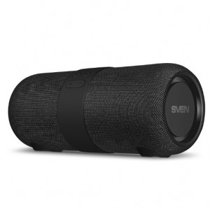 SVEN PS-340, черный (24 Вт, Waterproof (IPx6), TWS, Bluetooth, FM, USB, 3600мА*ч)                      