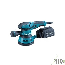 Makita BO5041K Эксцентриковая шлифовальная машина [BO5041K] {300Вт,ф125мм,4000-12000об\м,ампл-2.8мм,1.4кг,чем,п\сборник,доп.рукоятка}