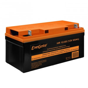 Exegate EX282982RUS Аккумуляторная батарея ExeGate HR 12-65 (12V 65Ah, под болт М6)