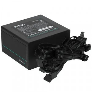 Блок питания Deepcool ATX 550W PF550 80 PLUS WHITE (20+4pin) APFC 120mm fan 6xSATA RTL