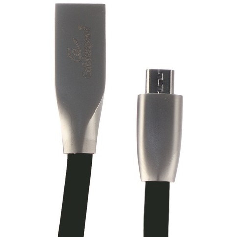 Cablexpert Кабель USB 2.0 CC-G-mUSB01Bk-1M AM/microB, серия Gold, длина 1м, черный, блистер