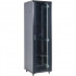 Rexant (04-4268-212) Шкаф телекоммуникационный напольный 19" 42U 600х800х2054мм, дверь стекло, задняя дверь металл, разборный, черный (RAL 9005