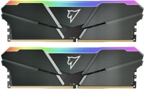 Модуль памяти Netac Shadow RGB DDR4-3200 16Gb (8Gb x 2)  C16 Grey