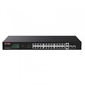 IP-COM G1128P-24-250W Неуправляемый PoE коммутатор с 24 Гигабитными портами PoE и 2 SFP портами