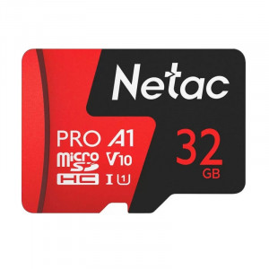 Micro SecureDigital 32GB Netac MicroSD card P500 Extreme Pro, retail version w/SD adapter [NT02P500PRO-032G-R]