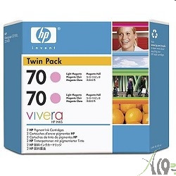CB346A HP  картридж  70  Light Magenta (упаковка из 2 шт C9455A) для DJ Z2100/Z3100