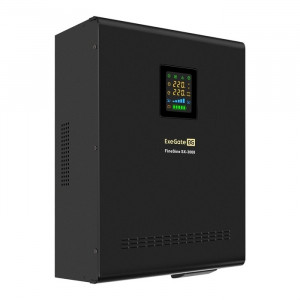 Exegate EX296003RUS ИБП (инвертор, синус, для котла) настенный ExeGate FineSine SX-3000.LCD.AVR.2SH.T <3000VA/2100W, чистая синусоида, цветной LCD-дисплей, AVR, 2*Schuko + клеммы, линейно-интерактивны