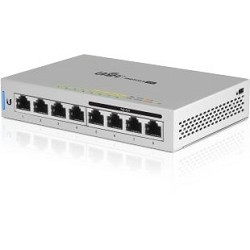 UBIQUITI US-8-60W Коммутатор PoE 8х Gigabit RJ45, 802.3af