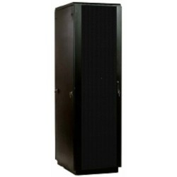 ЦМО Шкаф телекоммуникационный напольный ЭКОНОМ 42U (800 х 800) дверь перфорированная 2 шт., цвет черный (ШТК-Э-42.8.8-44АА-9005)