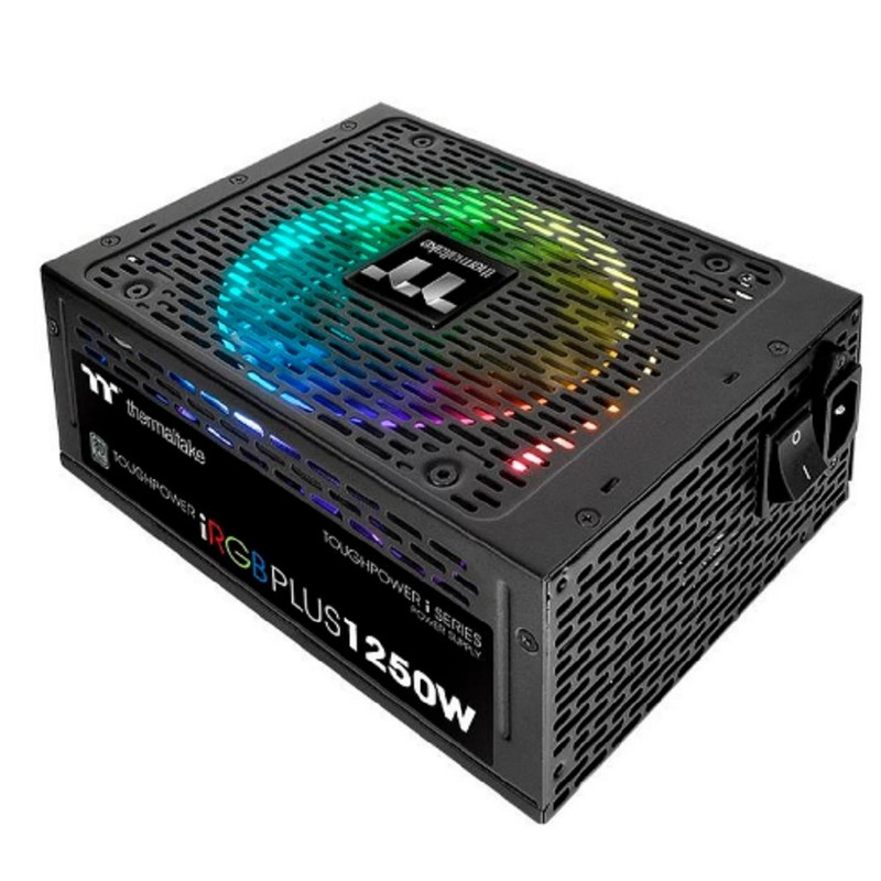 Блок питания Thermaltake Toughpower iRGB PLUS 1250W Titanium /1250W/Fully Modular/Riing Duo/Full Range/Digital/80 Plus Titanium/EU/106% JP CAP/All Flat Cables