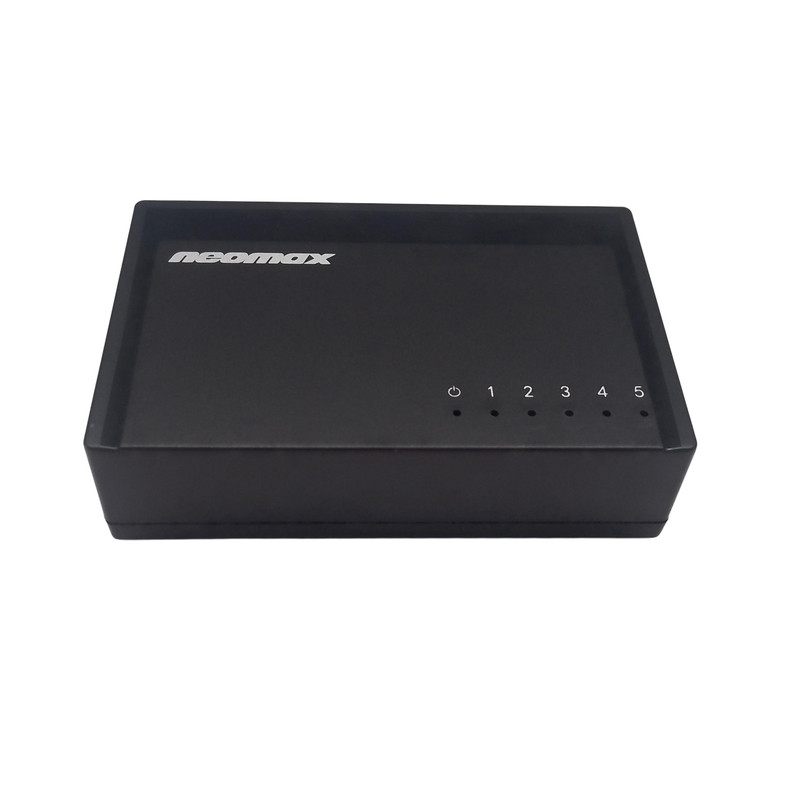NEOMAX неуправляемый коммутатор NMS-105P-100-P, 5 портов 100 Mbps, пластик