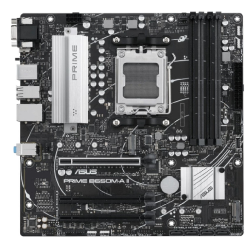 Материнская плата ASUS PRIME B650M-A II-CSM, SocketAM5, AMD B650, mATX, Ret