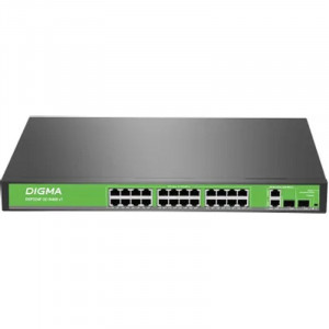 Digma DSP224F-2C-R400 Коммутатор V1 (L2) 24х100Мбит/с 24PoE