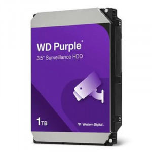 Жесткий диск/ HDD WD SATA3 1Tb Purple Video IntelliPower 5400  6Gb/s 64Mb 1 year warranty