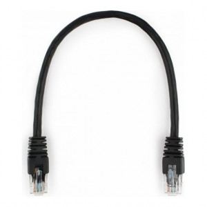 Патч-корд UTP Cablexpert PP6U-0.25M/BK кат.6, 0.25м, литой, многожильный (чёрный) Патч-корд UTP Cablexpert PP6U-0.25M/BK кат.6, 0.25м, литой, многожильный (чёрный)