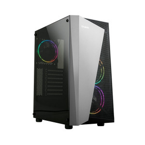 Корпус ZALMAN S4 Plus, без БП, боковое окно (акрил), черный,  ATX
