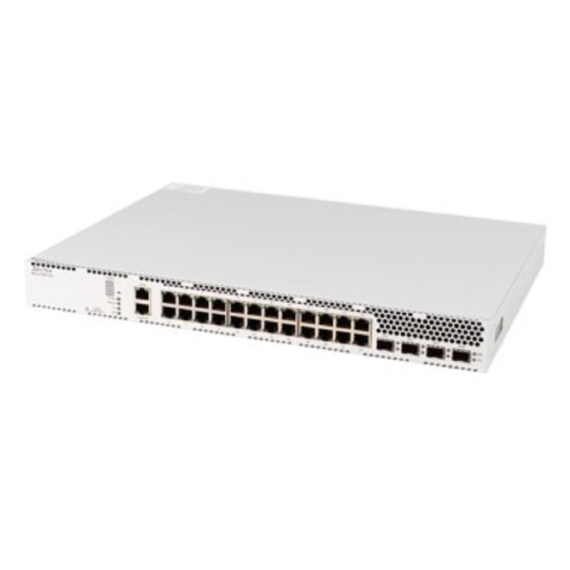 ELTEX MES3300-24 Ethernet-коммутатор 1 порт 10/100/1000BASE-T (OOB), 24 порта 10/100/1000BASE-T, 4 порта 10GBASE-R (SFP+)/1000BASE-X (SFP), L3, 2 слота для модулей питания