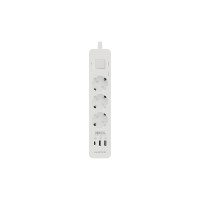 Harper Сетевой фильтр с USB зарядкой UCH-350 White PD3.0 (3 роз.,1,5м., 2xUSB+1xType-C портами, 4000W) {H00002822}