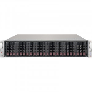 SuperMicro CSE-216BE1C-R609JBOD 2U Storage JBOD Chassis with capacity 24 x 2.5&quot; hot-swappable HDDs bays, Single Expander Backplane Boards support SAS3/2 or SATA3 HDDs with 12Gb/s throughput,