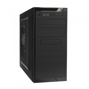 Exegate EX299150RUS Корпус Minitower ExeGate QA-412U-UNS350 (mATX, БП UNS350 с вент. 12см, 2*USB+2*USB3.0, аудио, черный)