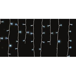 NEON-NIGHT (255-013) Гирлянда Айсикл {(бахрома) светодиодный, 1,8 х 0,5 м., белый провод, 220В, диоды синие}