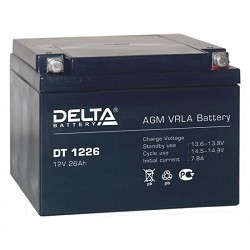 Delta DT 1226 (26А\ч, 12В) свинцово- кислотный аккумулятор  
