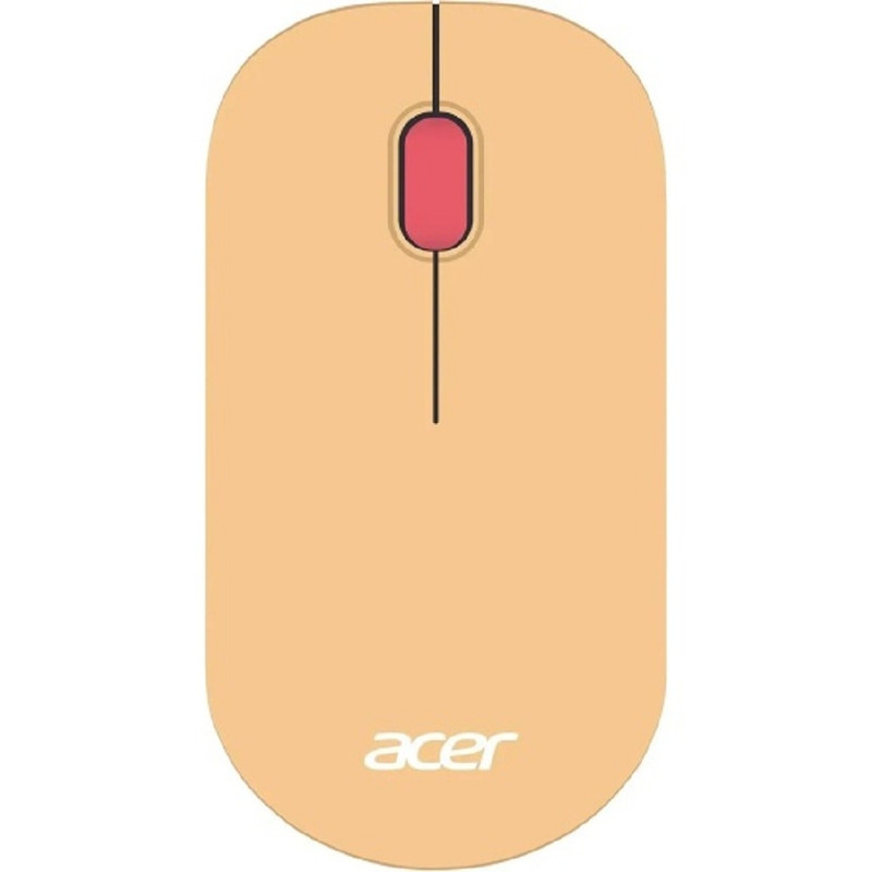 Мышь компьютерная Acer OMR205 оптич./1200dpi/беспроводн/USB/розовый/бежевый