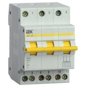 Iek MPR10-3-032 Выключатель-разъединитель трехпозиционный ВРТ-63 3P 32А