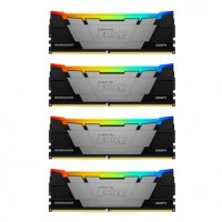 Память оперативная/ Kingston 128GB 3600MT/s DDR4 CL18 DIMM (Kit of 4) FURY Renegade RGB