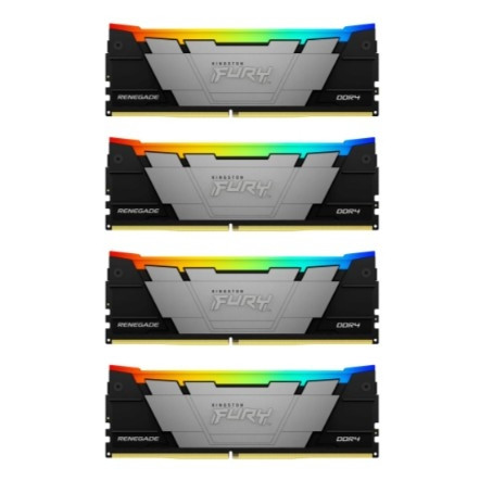 Память оперативная/ Kingston 128GB 3600MT/s DDR4 CL18 DIMM (Kit of 4) FURY Renegade RGB