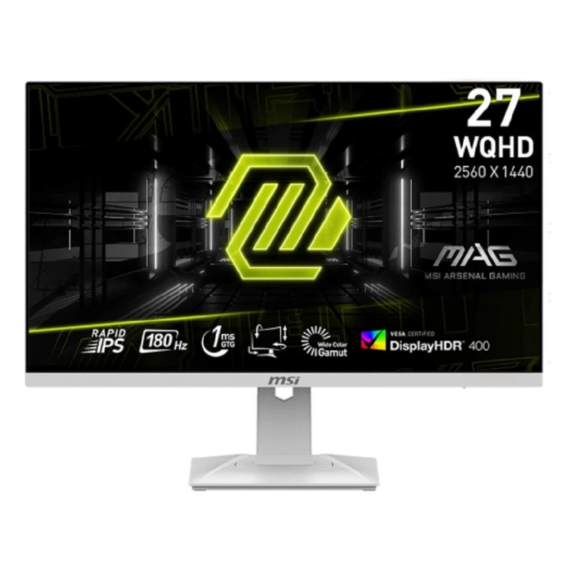 MSI MAG 27" 274QRFW White {IPS 2560x1440 180Hz 1ms 178/178 400cd 2xHDMI DisplayPort} MSI MAG 27" 274QRFW White {IPS 2560x1440 180Hz 1ms 178/178 400cd 2xHDMI DisplayPort}