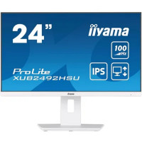 LCD Iiyama 23.8'' XUB2492HSU-W6 белый {IPS 1920x1080 100Hz 0.4ms HDMI DisplayPort USB M/M Pivot}