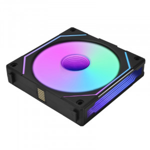 Lian Li G99.12RSLIN1B.R0 Вентилятор UNI FAN SL-INF 120 Reverse Black /UF-RSLIN120-1B/ 120х120х25мм (PWM, ARGB, 200-2100 об/мин, 29dBa) 