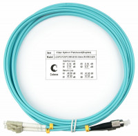 Cabeus FOP-50-LC-FC-3m Шнур оптический duplex LC-FC 50/125 mm OM3 3м LSZH Cabeus FOP-50-LC-FC-3m Шнур оптический duplex LC-FC 50/125 mm OM3 3м LSZH
