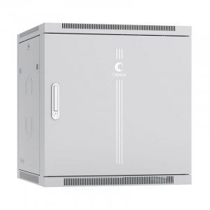 Cabeus SH-05F-12U60/60m-R Шкаф телекоммуникационный настенный разобранный 19" 12U 600x600x635mm (ШхГхВ) дверь металл, цвет серый (RAL 7035)