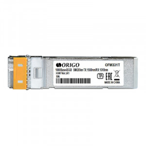 ORIGO OFM331T/20KM/A1A WDM SFP-трансивер, 1000Base-BX-D (Simplex LC), Tx: 1550нм, Rx: 1310нм, одномод, до 20км