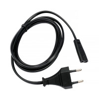 Cablexpert  Кабель питания CEE 7/16-C7, 2х0.5мм2, 2.5А, 1.5м, черный, пакет (PC-184/2-1.5M)