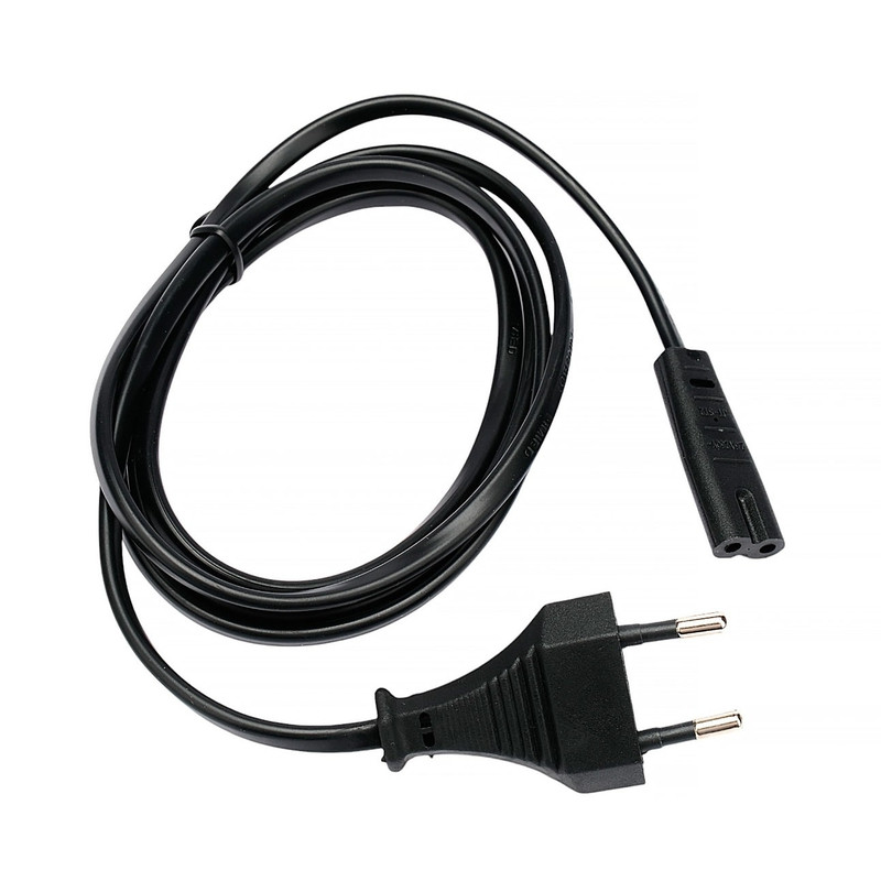 Cablexpert  Кабель питания CEE 7/16-C7, 2х0.5мм2, 2.5А, 1.5м, черный, пакет (PC-184/2-1.5M)