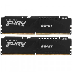 Kingston DRAM 16GB 4800MT/s DDR5 CL38 DIMM (Kit of 2) FURY Beast Black KF548C38BBK2-16  