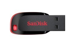 SanDisk USB Drive 16Gb Cruzer Blade SDCZ50-016G-B35 {USB2.0, Black-Red}