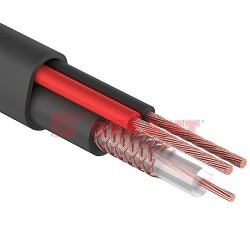 REXANT (01-4105) Кабель, КВК-П + 2х0.75мм 200м  черный