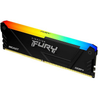 Память оперативная/ Kingston 16GB 3733MT/s DDR4 CL19 DIMM 1Gx8 FURY Beast RGB