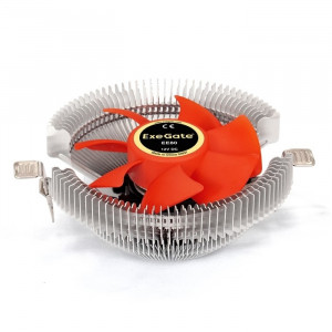 Exegate EX286144RUS Кулер ExeGate EE80 (Al, LGA775/1150/1151/1155/1156/1200/AM2/AM2+/AM3/AM3+/AM4/FM1/FM2/754/939/940, TDP 65W, Fan 80mm, 2000RPM, Hydro bearing, 3pin, 22db, 205г, с термопастой, на за