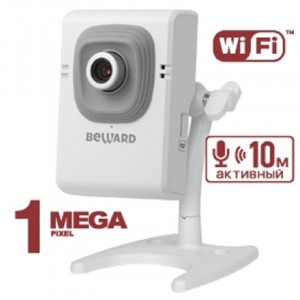 BEWARD B12CW Корпусная IP-камера 1 Мп, 1/4'' КМОП, 0.3 лк (день)/0.1 лк (ночь), DWDR, Н.264, 1280x720, 25 к/с, объектив 2.5/2.8/3.6/8/12/16 мм на выбор, встроенный активный микрофон (до 10 м)