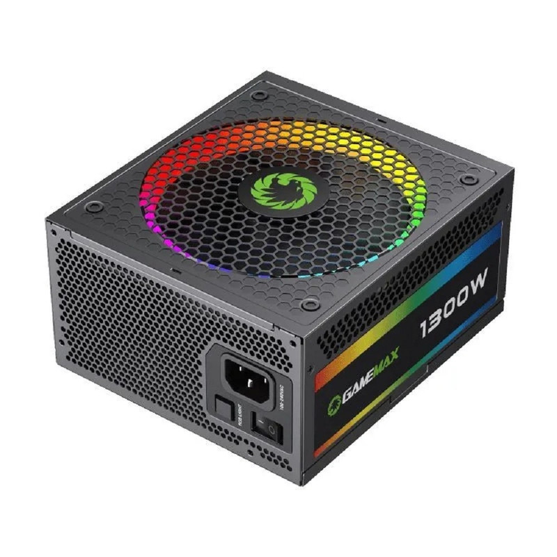GameMax Блок питания ATX 1300W RGB-1300, 80+ Platinum, PCIe 5.0 ready, RGB light GameMax Блок питания ATX 1300W RGB-1300, 80+ Platinum, PCIe 5.0 ready, RGB light